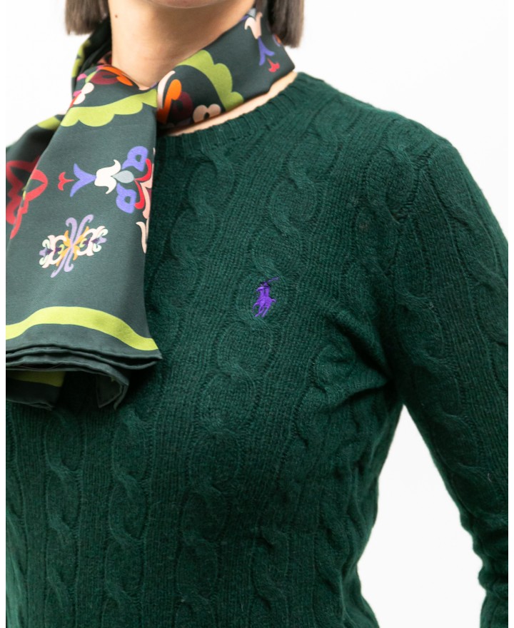 Polo Ralph Lauren - Maglia Treccia Verde Donna 211971865009 I25