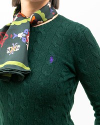 Polo Ralph Lauren - Maglia Treccia Verde Donna 211971865009 I25