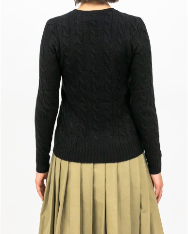 Polo Ralph Lauren - Maglia Treccia Nera Donna 211971865005 I25