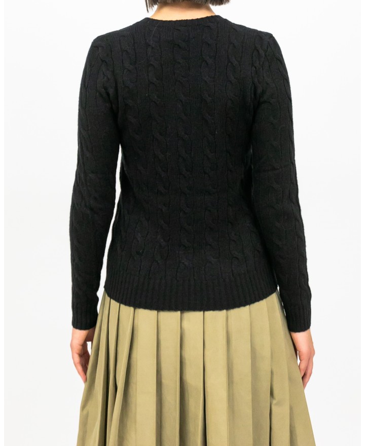 Polo Ralph Lauren - Maglia Treccia Nera Donna 211971865005 I25