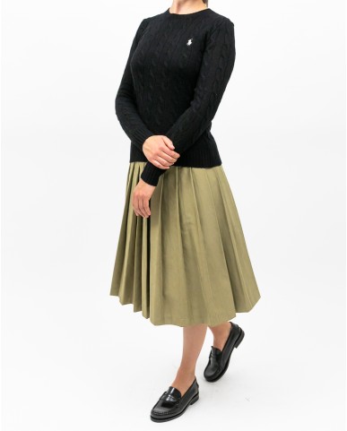 Polo Ralph Lauren - Maglia Treccia Nera Donna 211971865005 I25