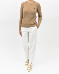 Polo Ralph Lauren - Maglia Treccia Cammello Donna 211971865002 I25