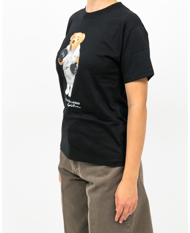 Polo Ralph Lauren - T-shirt Bear Nera Donna 211971709001 I25