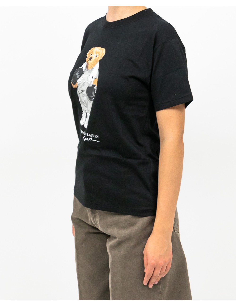 Polo Ralph Lauren - T-shirt Bear Nera Donna 211971709001 I25