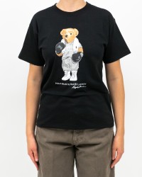 Polo Ralph Lauren - T-shirt Bear Nera Donna 211971709001 I25