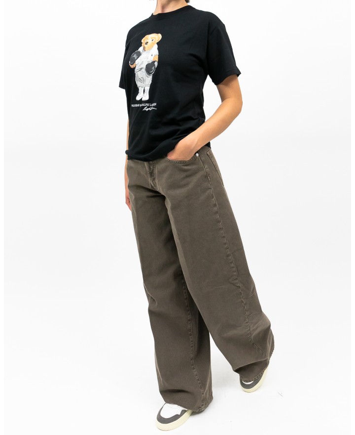 Polo Ralph Lauren - T-shirt Bear Nera Donna 211971709001 I25