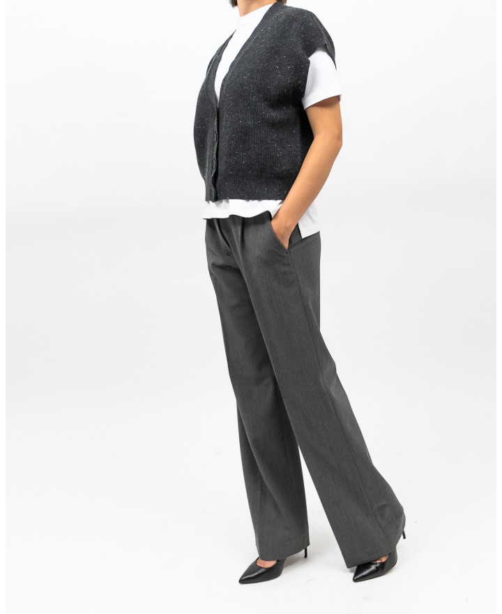 Peserico - Gilet Lana Cashmere Grigio Donna S99418F12 073 I25