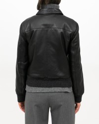 The Jackie - Women's Black Crux Leather Jacket CRUX CLOU 20 I25