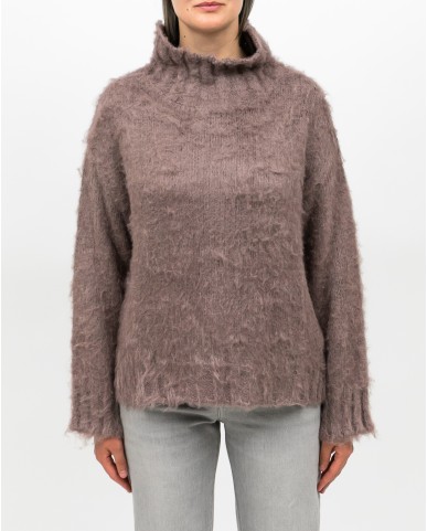 Roberto Collina - Dolcevita Seta Rosa Donna F49003 07 CACAO I25