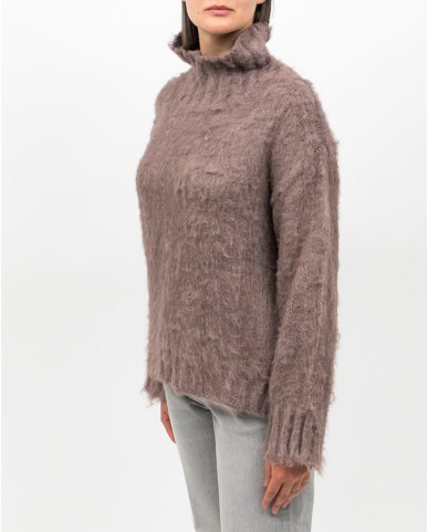 Roberto Collina - Dolcevita Seta Rosa Donna F49003 07 CACAO I25