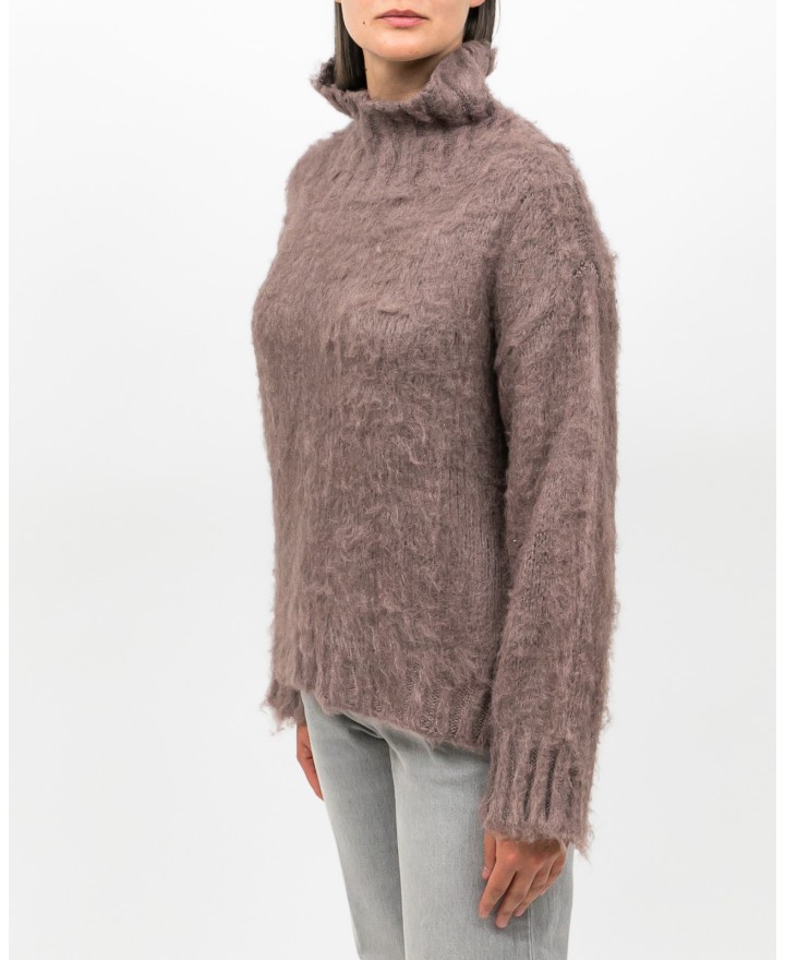 Roberto Collina - Dolcevita Seta Rosa Donna F49003 07 CACAO I25