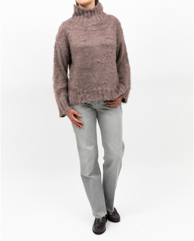 Roberto Collina - Dolcevita Seta Rosa Donna F49003 07 CACAO I25