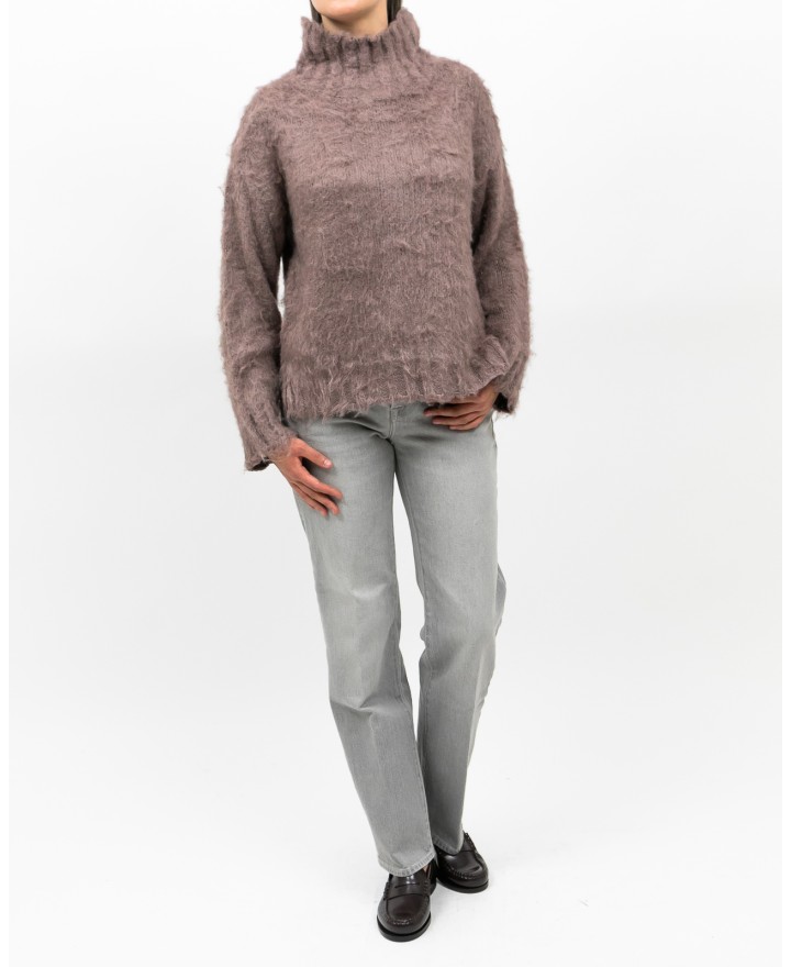 Roberto Collina - Dolcevita Seta Rosa Donna F49003 07 CACAO I25