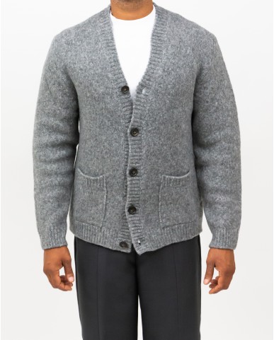 Settefili - Men's Gray Cardigan RAVEL6CA VE7 I25