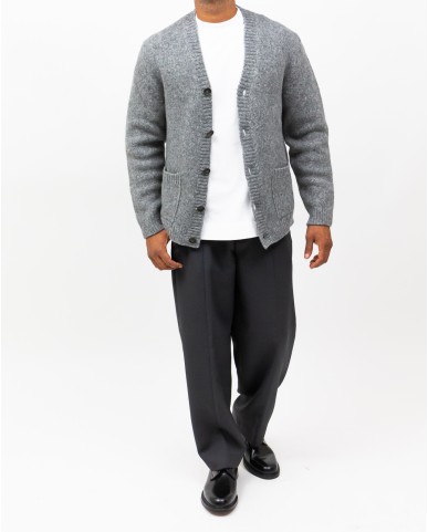Settefili - Men's Gray Cardigan RAVEL6CA VE7 I25