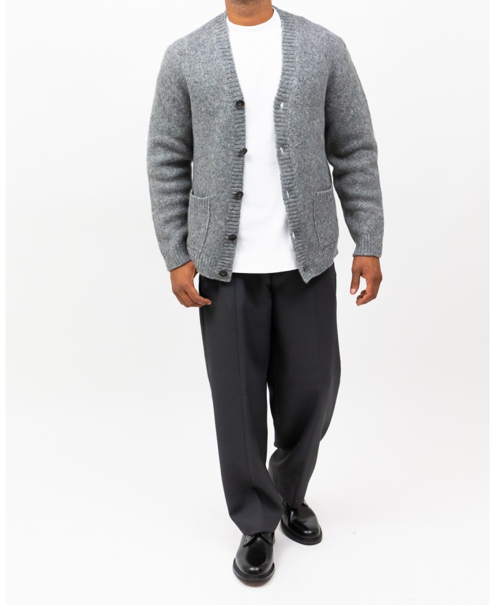 Settefili - Men's Gray Cardigan RAVEL6CA VE7 I25