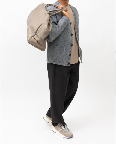 A Trip In A Bag - Men's Beige Leather Bag ATD9550 045 TAUPE I25