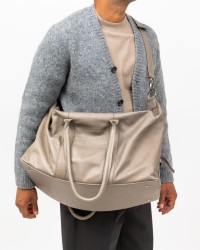 A Trip In A Bag - Men's Beige Leather Bag ATD9550 045 TAUPE I25