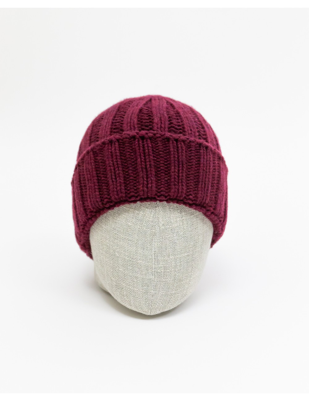 Aragona - Berretto Cashmere Costa Larga Bordeaux A2801TF 162 BORDEAUX I25