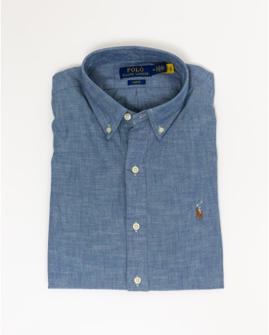Polo Ralph Lauren - Camicia Bottondown Denim Chiaro 710548538001 I25