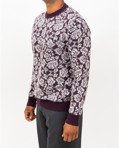 Roberto Collina - Maglia Girocollo Bordeaux Uomo M26101 34 BORDEAUX I25