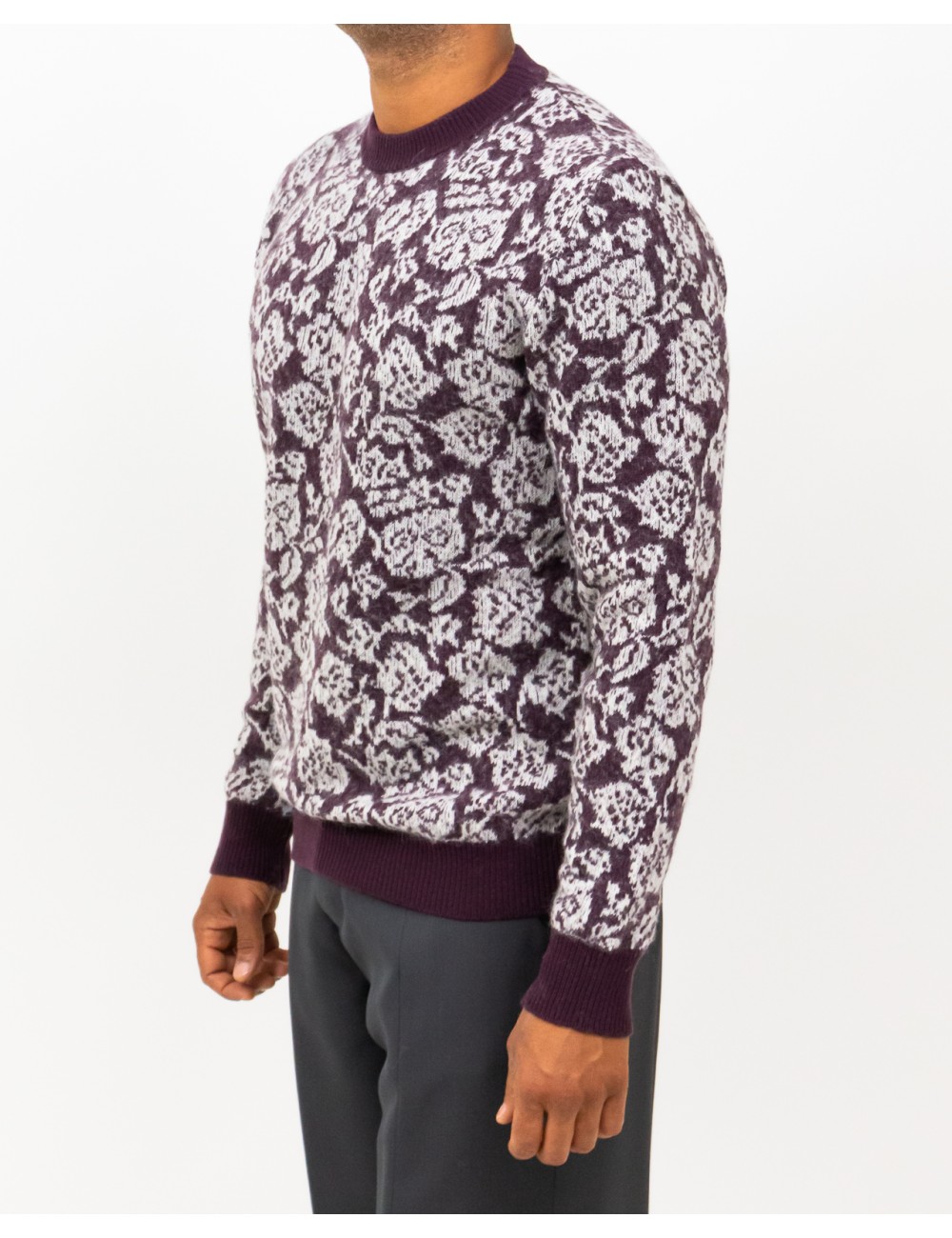 Roberto Collina - Maglia Girocollo Bordeaux Uomo M26101 34 BORDEAUX I25