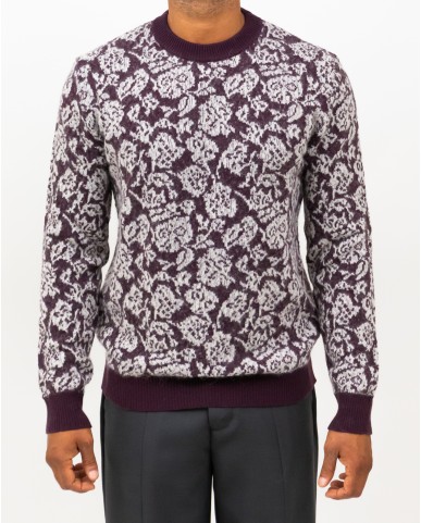 Roberto Collina - Maglia Girocollo Bordeaux Uomo M26101 34 BORDEAUX I25