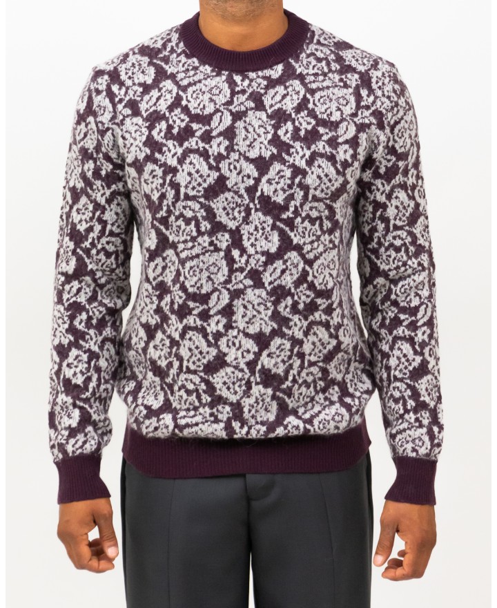 Roberto Collina - Maglia Girocollo Bordeaux Uomo M26101 34 BORDEAUX I25