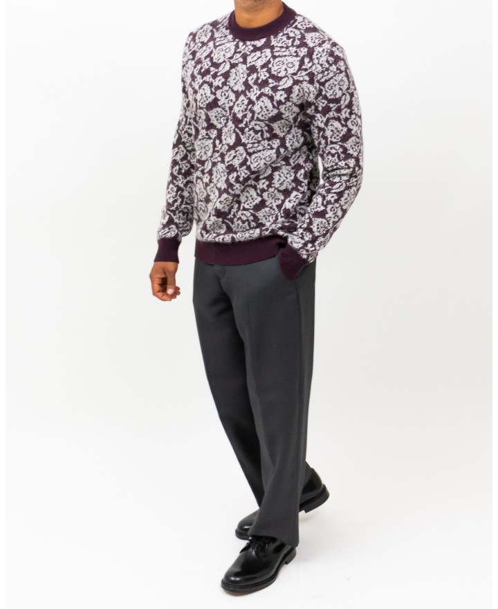 Roberto Collina - Maglia Girocollo Bordeaux Uomo M26101 34 BORDEAUX I25