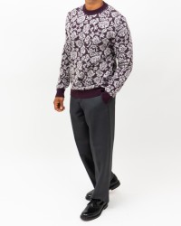 Roberto Collina - Maglia Girocollo Bordeaux Uomo M26101 34 BORDEAUX I25