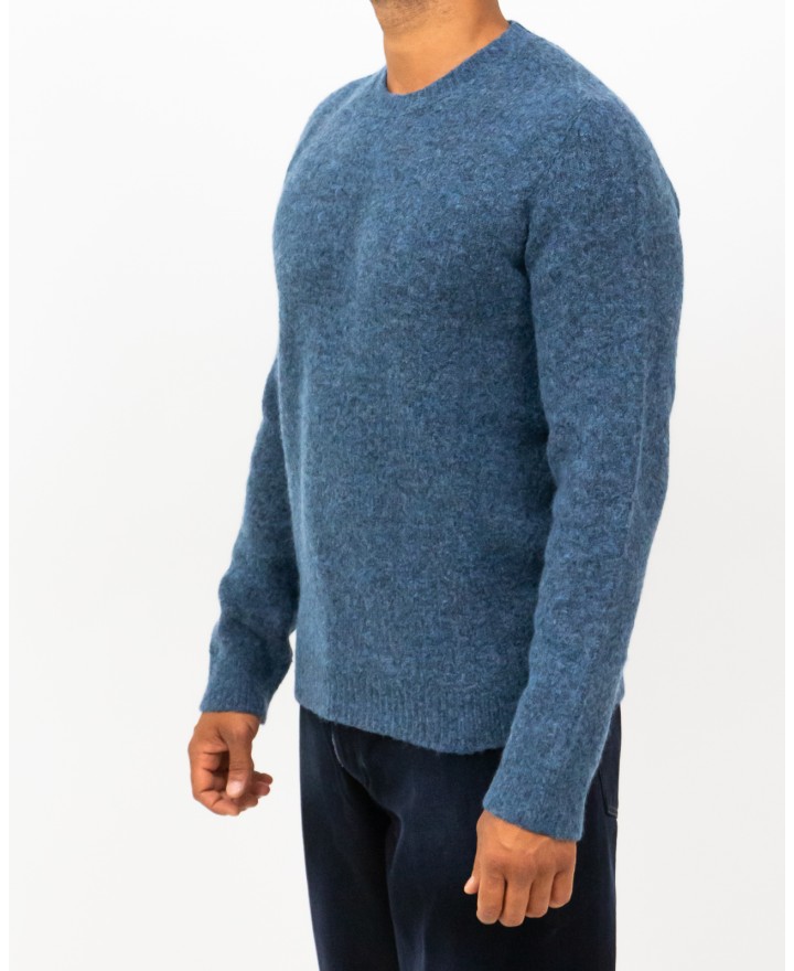 Roberto Collina - Maglia Girocollo Azzurro Uomo M43001 88 DENIM I25