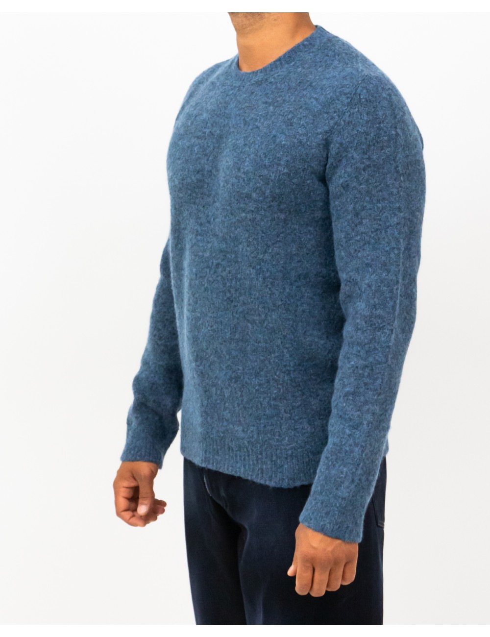 Roberto Collina - Maglia Girocollo Azzurro Uomo M43001 88 DENIM I25