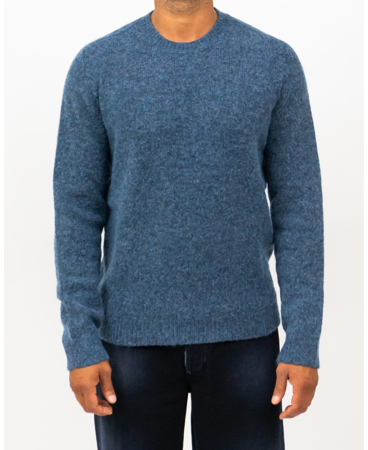 Roberto Collina - Maglia Girocollo Azzurro Uomo M43001 88 DENIM I25