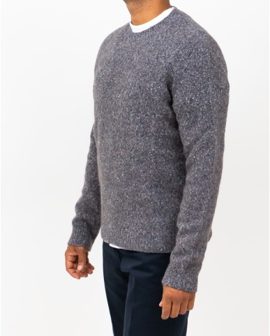 Roberto Collina - Men's Gray Crew Neck Sweater M43001 18 GRIGIO I25