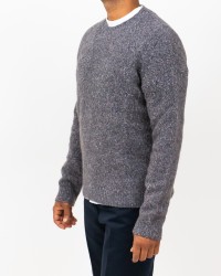 Roberto Collina - Men's Gray Crew Neck Sweater M43001 18 GRIGIO I25