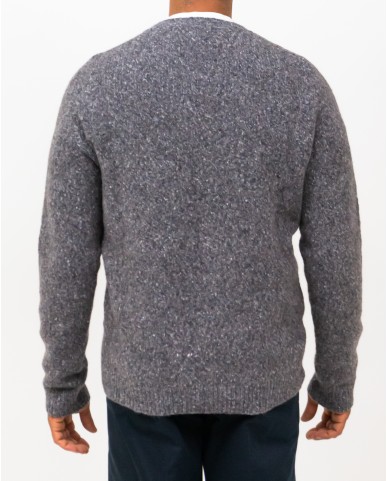 Roberto Collina - Men's Gray Crew Neck Sweater M43001 18 GRIGIO I25