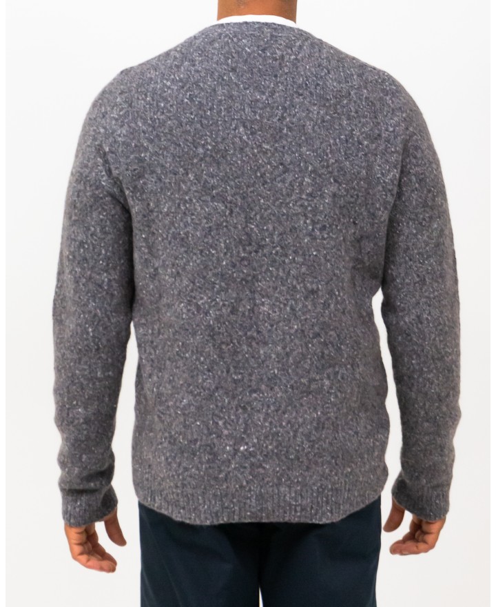 Roberto Collina - Men's Gray Crew Neck Sweater M43001 18 GRIGIO I25