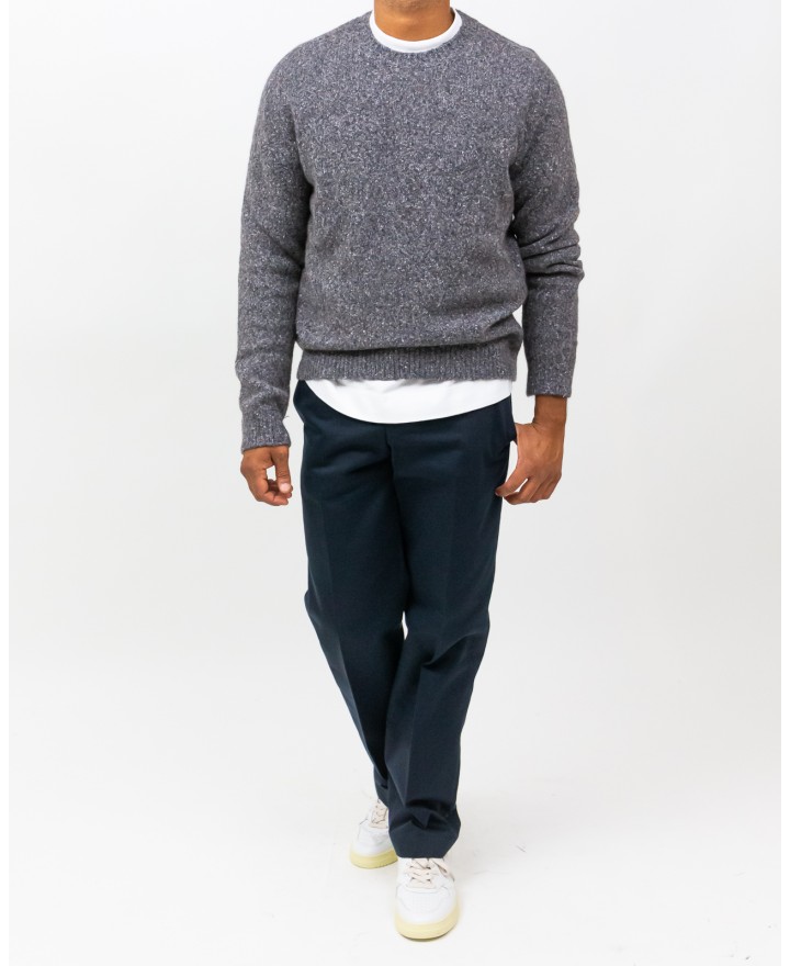 Roberto Collina - Men's Gray Crew Neck Sweater M43001 18 GRIGIO I25