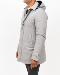 Herno - Men's Pearl Gray Long Down Jacket PI001242U 12840 9436 I25