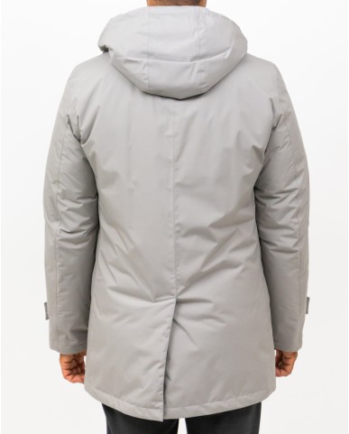 Herno - Men's Pearl Gray Long Down Jacket PI001242U 12840 9436 I25