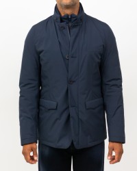 Herno - Piumino Corto con Davantino Blu Uomo PI001243U 12840 9201 I25