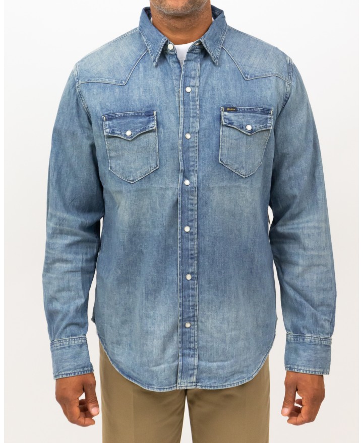 Polo Ralph Lauren - Camicia Western Denim Chiaro 710703936001 I25