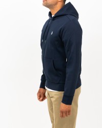 Polo Ralph Lauren - Felpa Cappuccio e Zip Blu Uomo 710888282002 I25