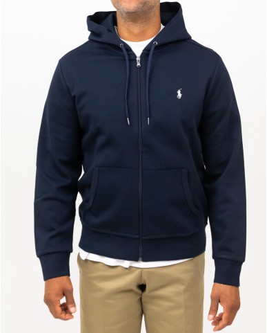 Polo Ralph Lauren - Felpa Cappuccio e Zip Blu Uomo 710888282002 I25