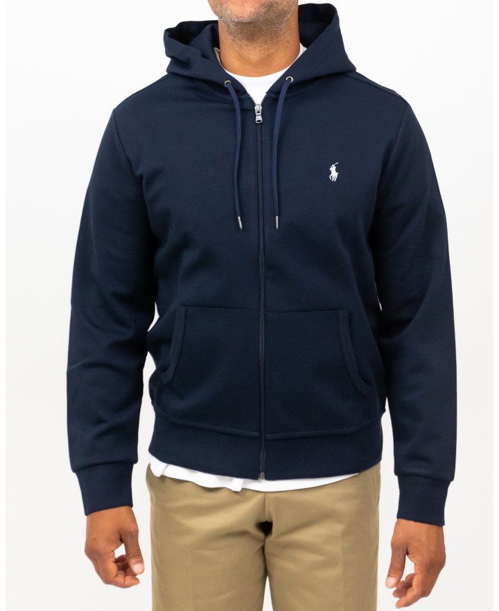 Polo Ralph Lauren - Felpa Cappuccio e Zip Blu Uomo 710888282002 I25