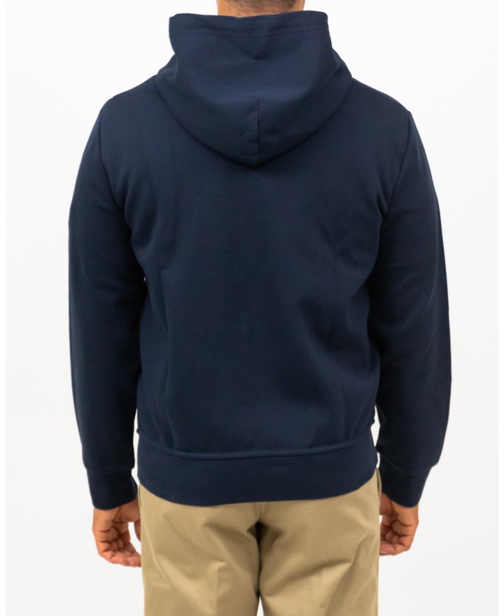 Polo Ralph Lauren - Felpa Cappuccio e Zip Blu Uomo 710888282002 I25