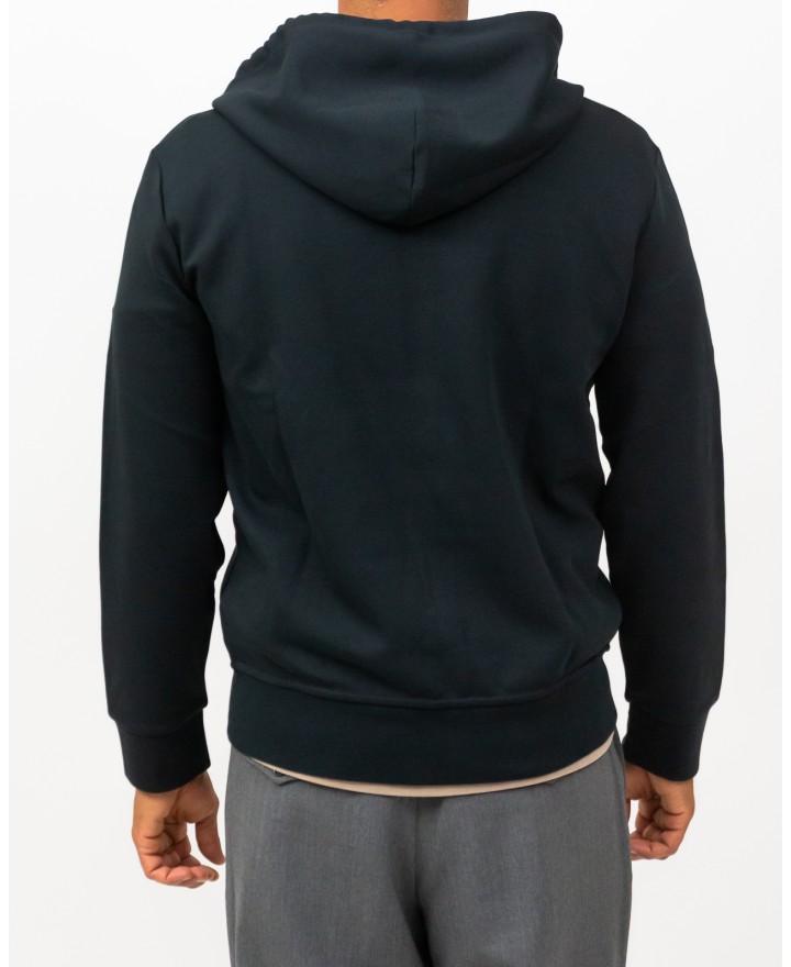 Polo Ralph Lauren - Felpa Cappuccio e Zip Nera Uomo 710888282001 I25