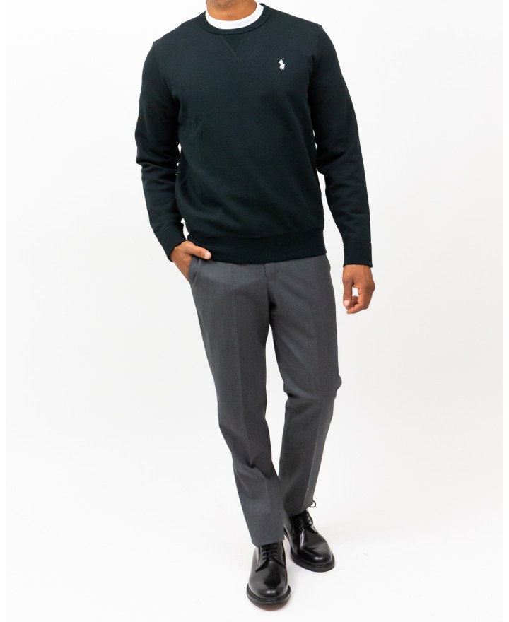 Polo Ralph Lauren - Felpa Girocollo Nera Uomo 710888284003 I25