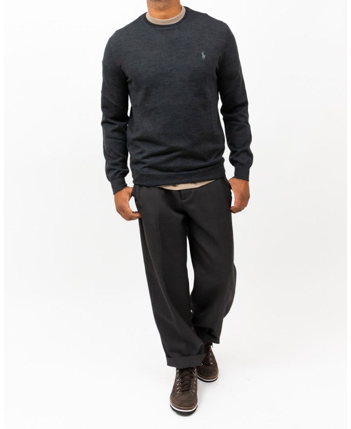 Polo Ralph Lauren - Maglia Girocollo Grigia Uomo 710946143003 I25