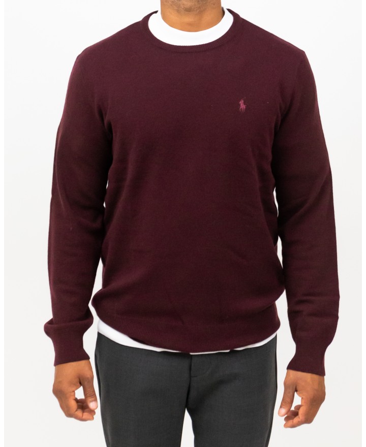 Polo Ralph Lauren - Maglia Lana Bordeaux Uomo 710974148008 I25